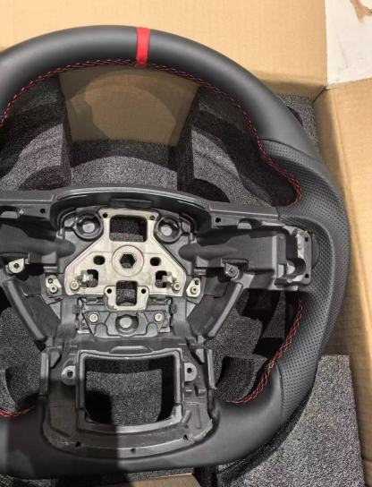 OEM Sport Flat-Bottom Leather Steering Wheel for Ford F-150 & Gen 2 Raptor (2015–2020)