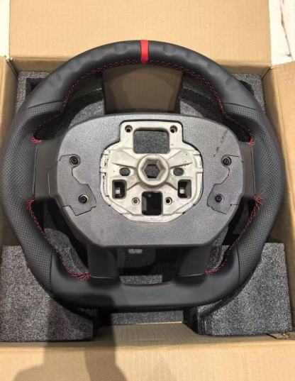 OEM Sport Flat-Bottom Leather Steering Wheel for Ford F-150 & Gen 2 Raptor (2015–2020)