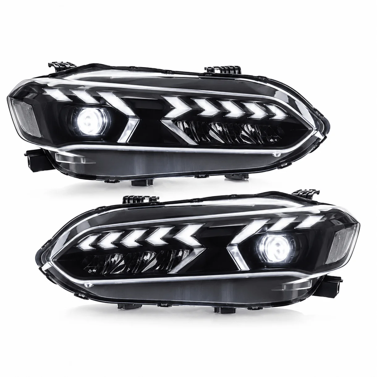 22-26 Honda Civic 11th Sedan&Hatchback Clear LED Projector Headlights Assembly With Sequential Turn Signal