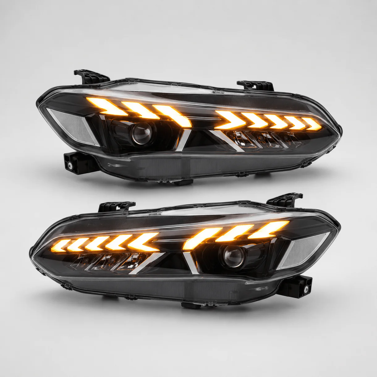 22-26 Honda Civic 11th Sedan&Hatchback Clear LED Projector Headlights Assembly With Sequential Turn Signal