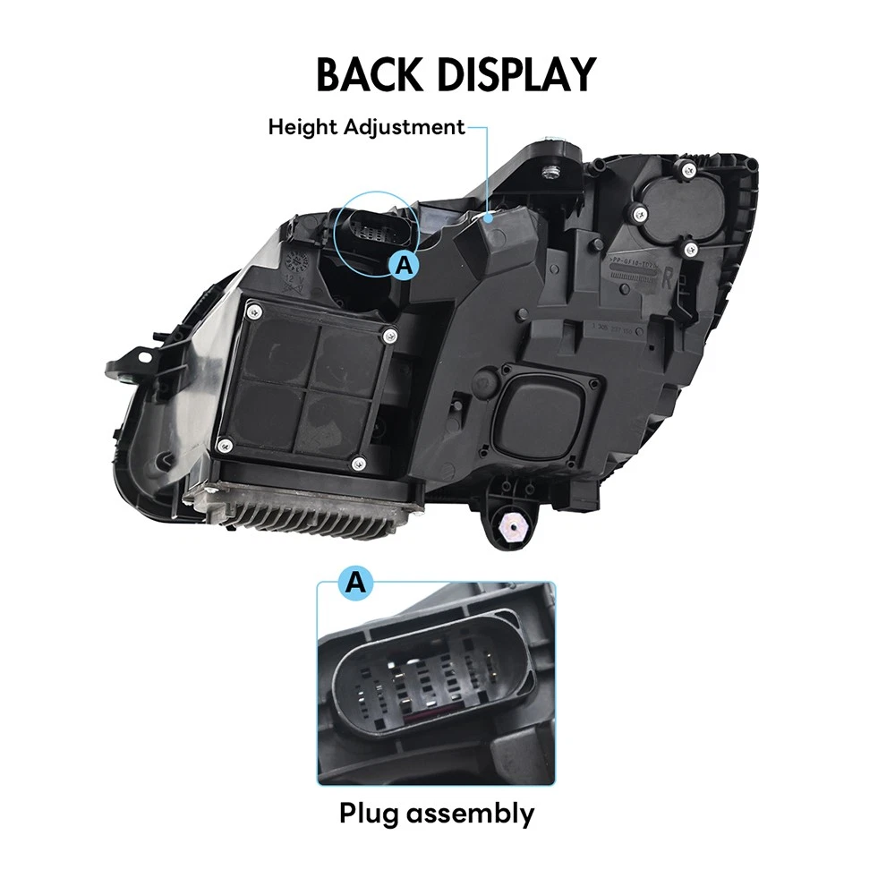 LED Headlights For 2008-2010 Mercedes Benz W204 C-Class C200 300 Head Front lamp