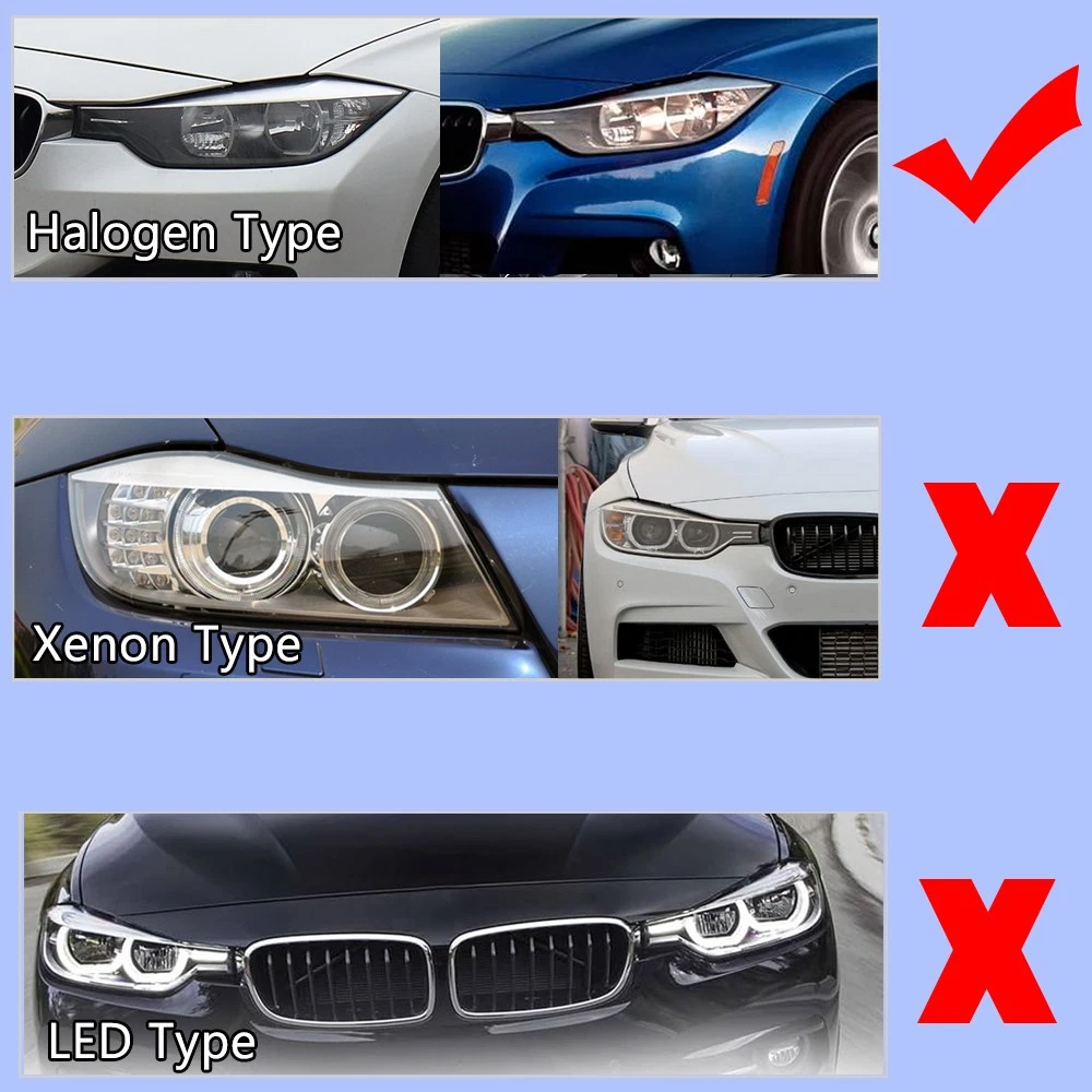 LED Headlight For 2012-2015 BMW 3 Series F30 F31 Halogen Upgrade LED Front Lamps