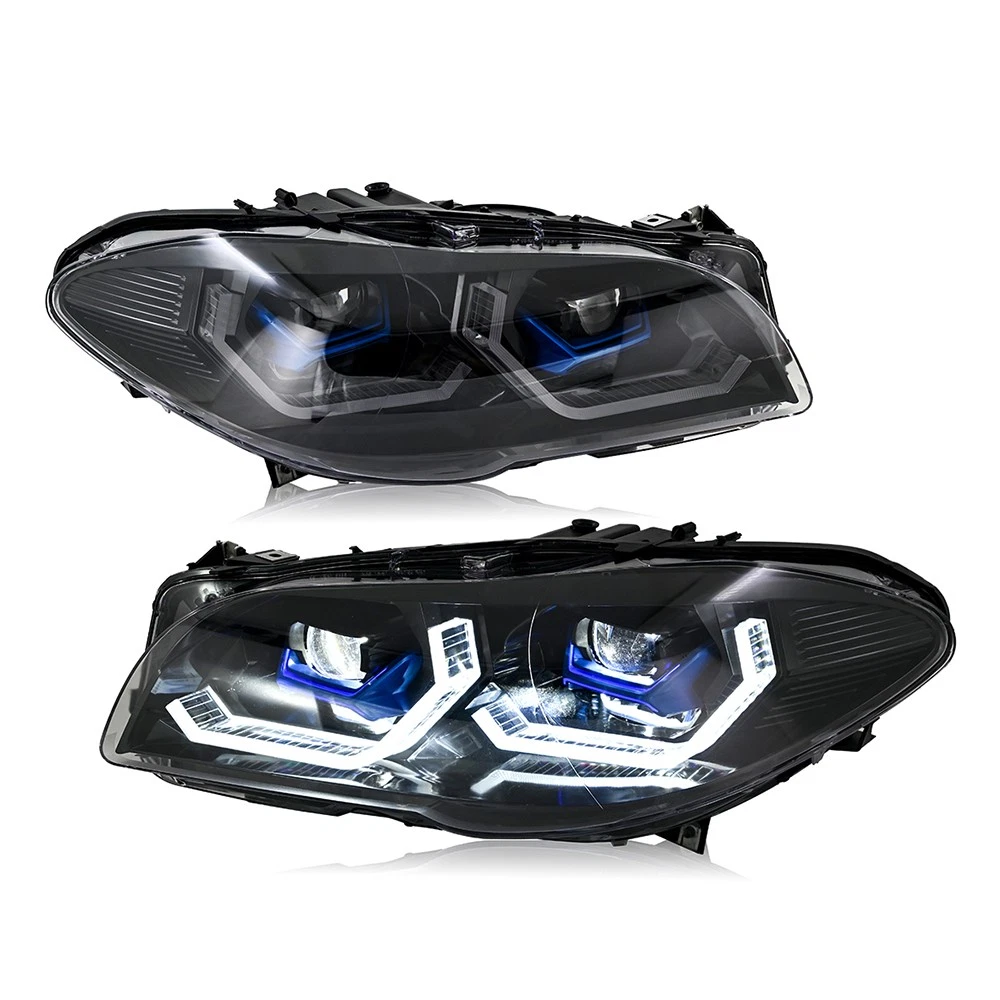 LED Headlights For BMW 5 Series F10 F11 F18 2011-2013 Sequential Turn Assembly