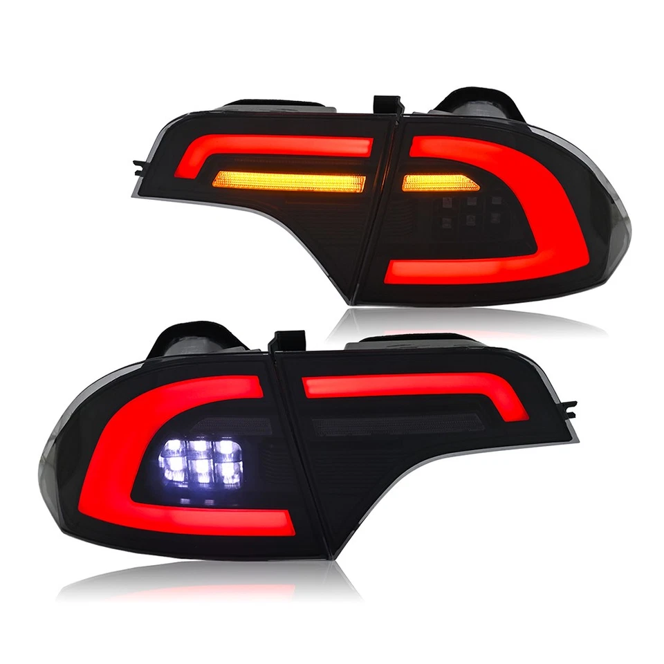 Full LED Tail Light For Honda Civic Sedan 4-Door 2006-2011 Rear Lamp Sequential