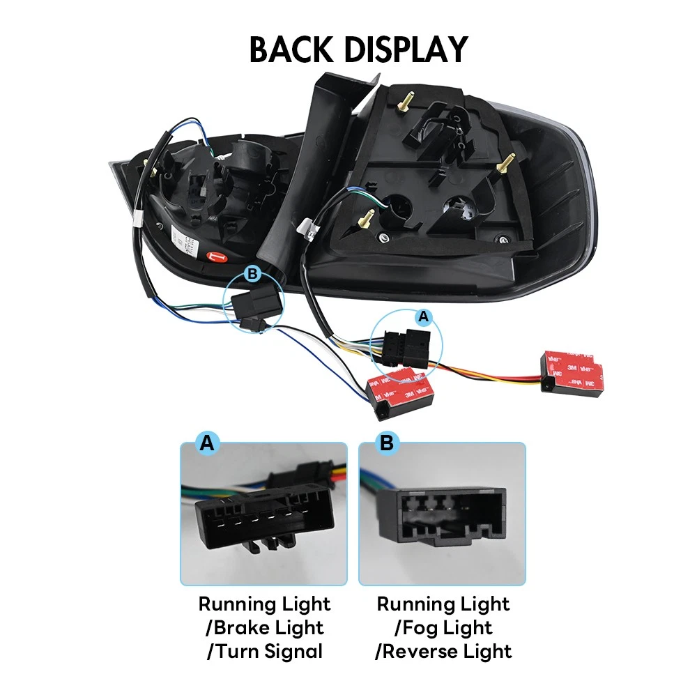 Smoked LED Tail Lights For BMW 3 Series E90 E91 Sedan 2009-2012 Rear Brake Lamps
