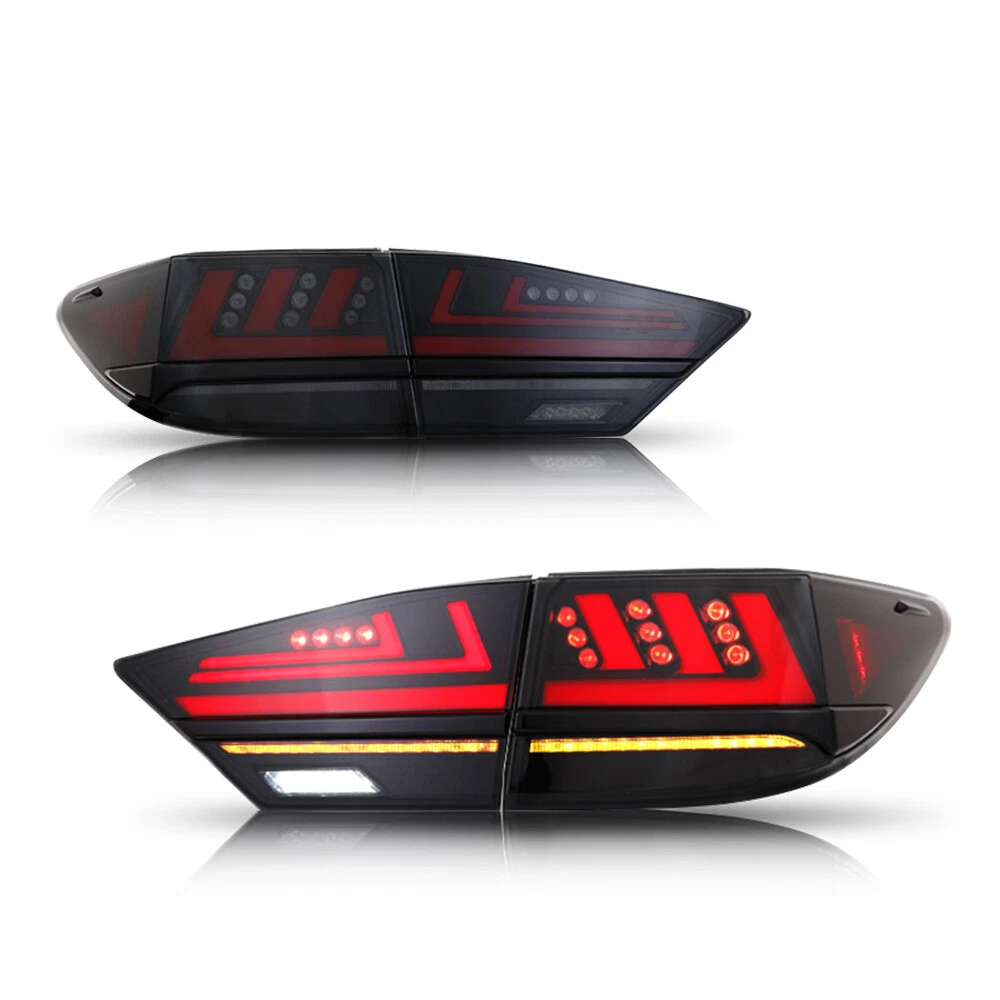 Full LED Tail Lights Assembly For Lexus ES350 ES300h 2013-2018 Smoke Rear Lamps