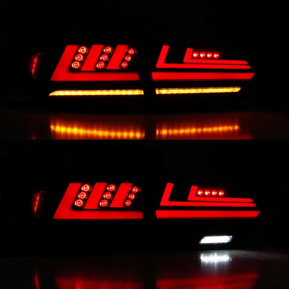 LED Tail Lights Assembly For Lexus ES350 ES 300h 2013-2018 Rear Lamps Smoke