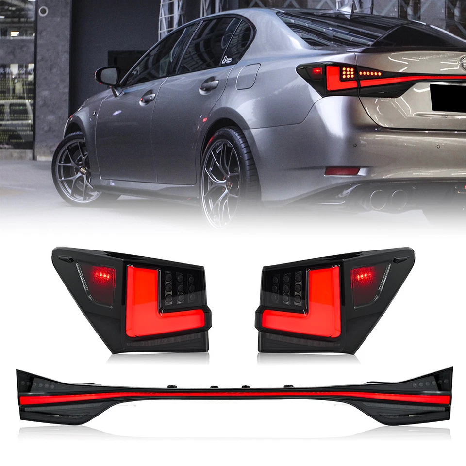 LED Tail Lights For Lexus GS350 GS200t GSF 2012-2020 Rear Lamps Assembly