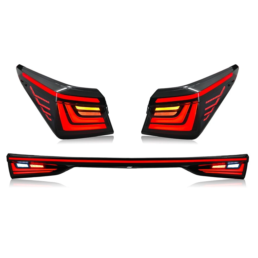LED Tail Lights For Lexus ES350 ES 300h 2019-2024 Smoked Rear Lamps Assembly