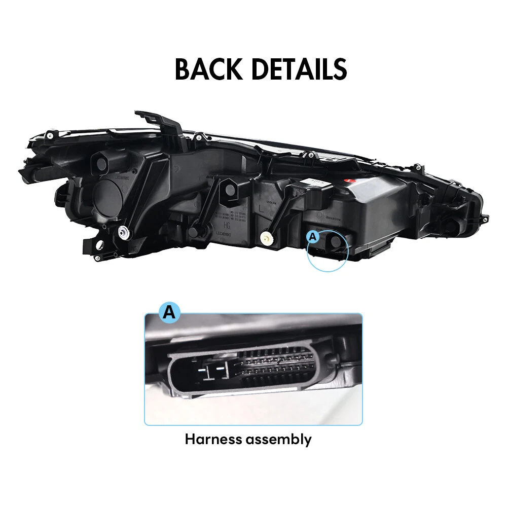 Full LED Headlights For 2019-2023 Lexus ES300H ES350 Front Head Lamps Assembly