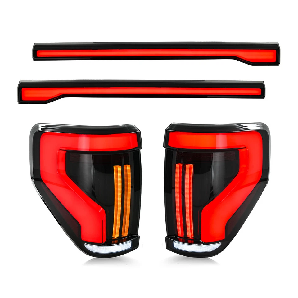 LED Tail Lights For Ford F-150 F150 2009-2014 Sequential Rear Lamps Assembly