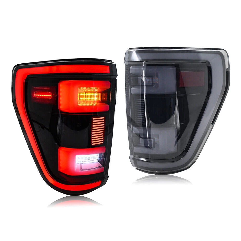 LED Tail Lights For Ford F-150 F150 XL STX 2021 2022 2023 Sequential Rear Lamps