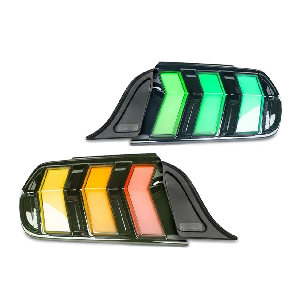 RGB Tail Lights for 2015-2023 Ford Mustang S550 GT LED Sequential Rear Lamps