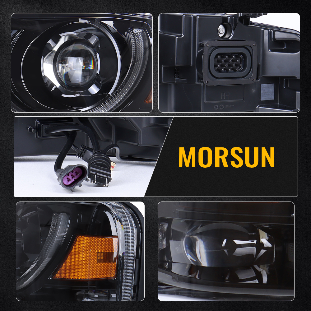 For Ford F150 2004-2008 Accessories 12v Led Headlight with halo High Power Led Lighting System for Lincoln Mark LT 2006-2008