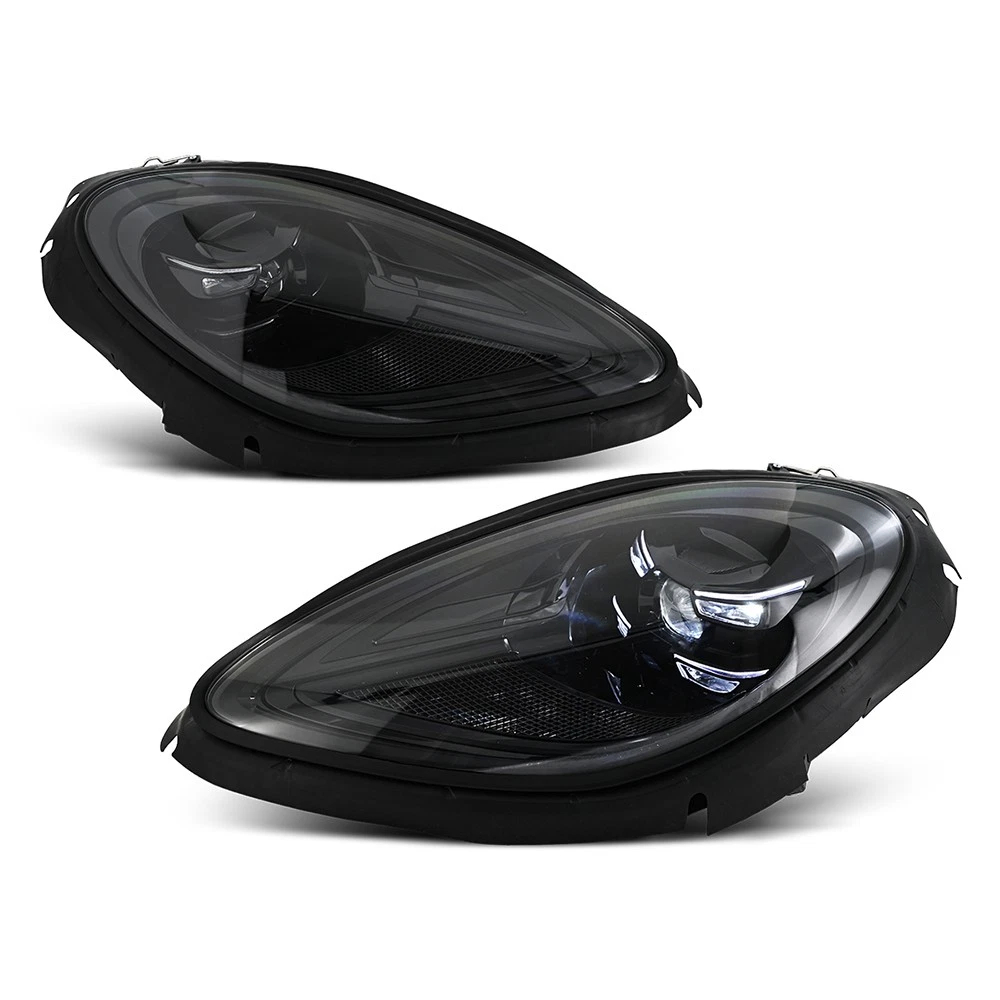 Pair Matrix LED Headlights For Porsche Macan 2014-2018 DRL Front Lamps Assembly