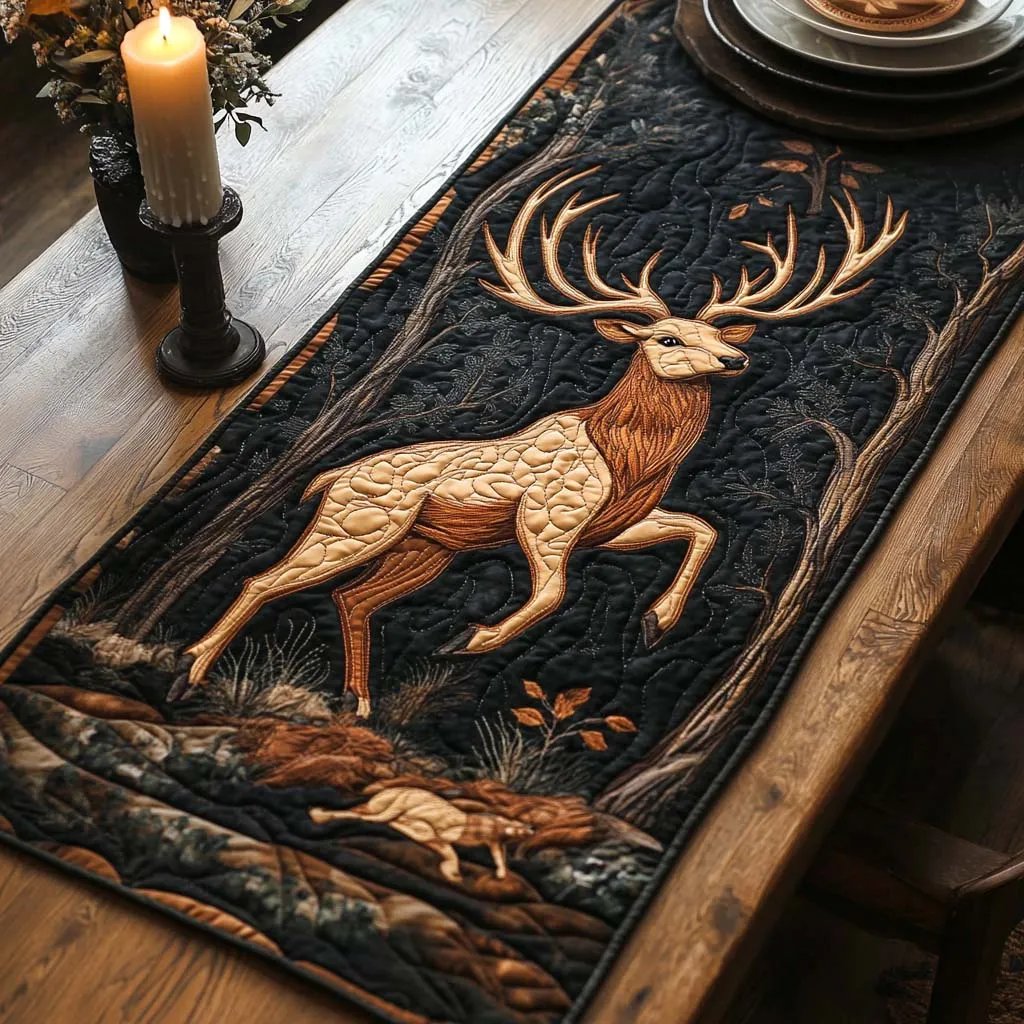 Autumn Chase Quilted Table Runner