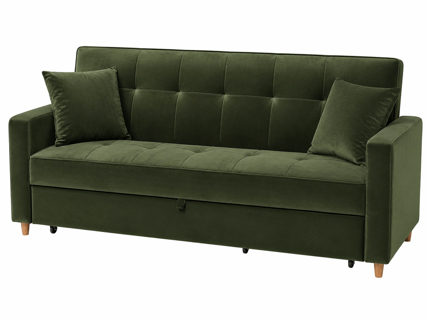 Sofa Cama Verde Oliva Minimalista