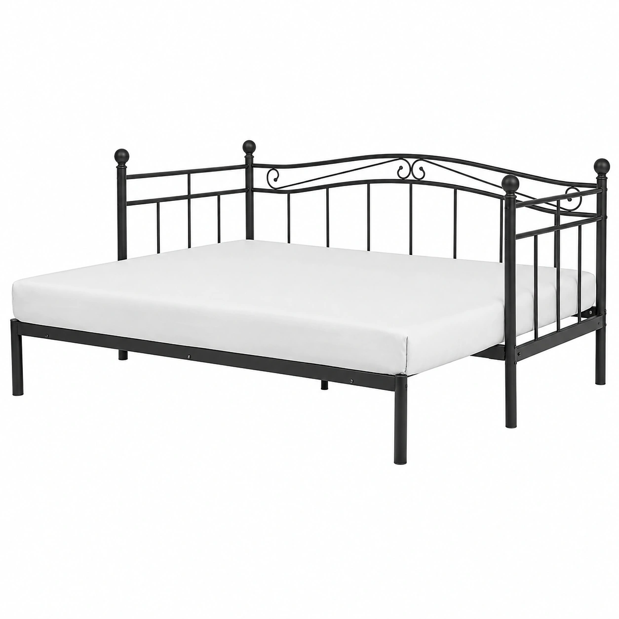 Cama Metalica Negra Vintage