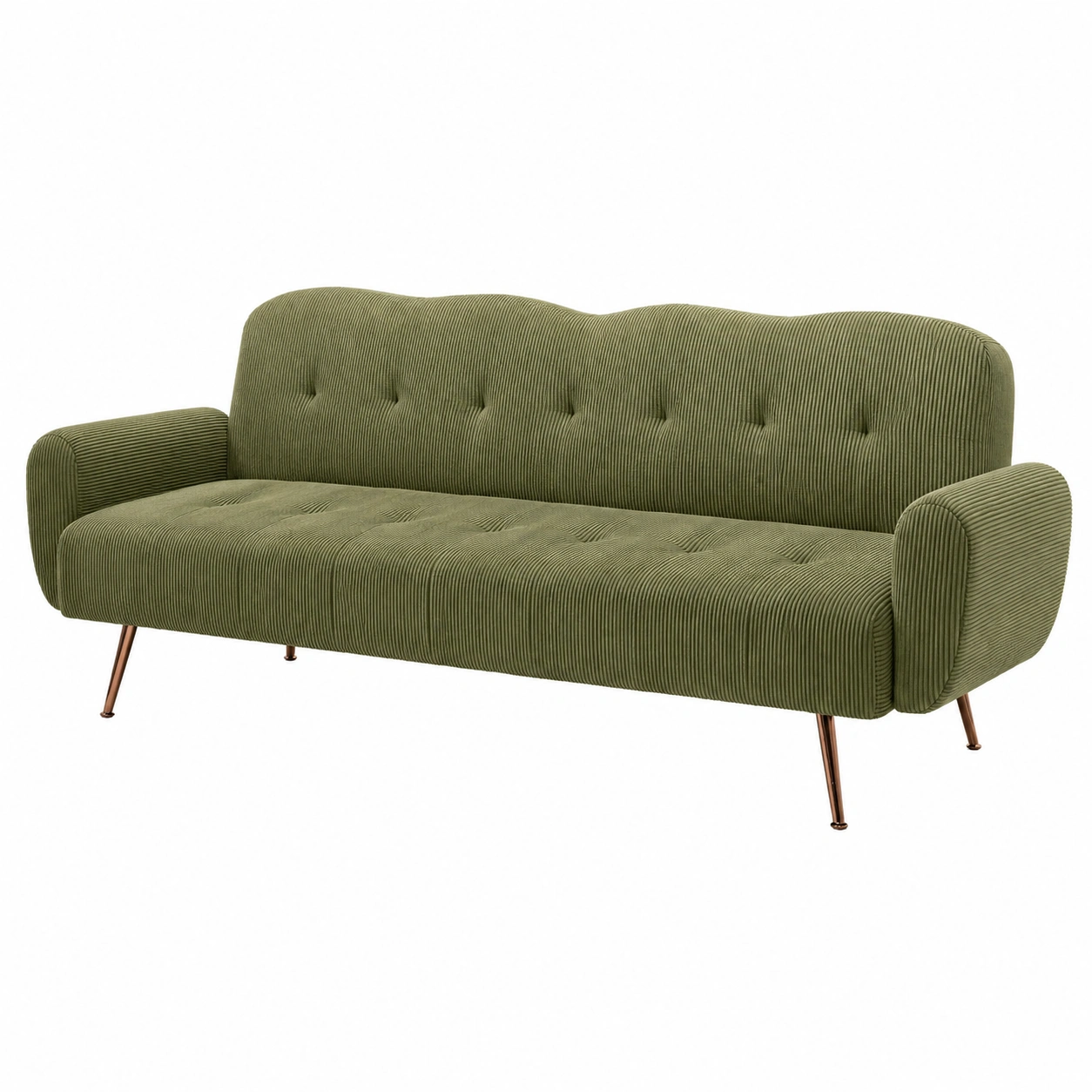 Sofa Convertible Verde Oliva-greenvelora
