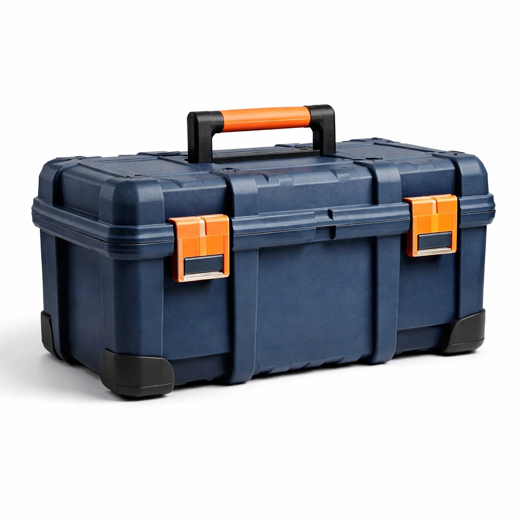 Werkzeugkasten Kunststoff Blau/Orange 52x25x24 cm-Cozy Oriva