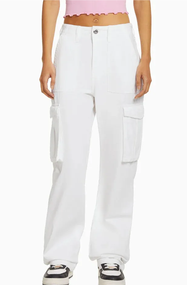 Adjustable Straight Fit Cargo Pants (Buy 2 Free Shipping)-Pink Laura