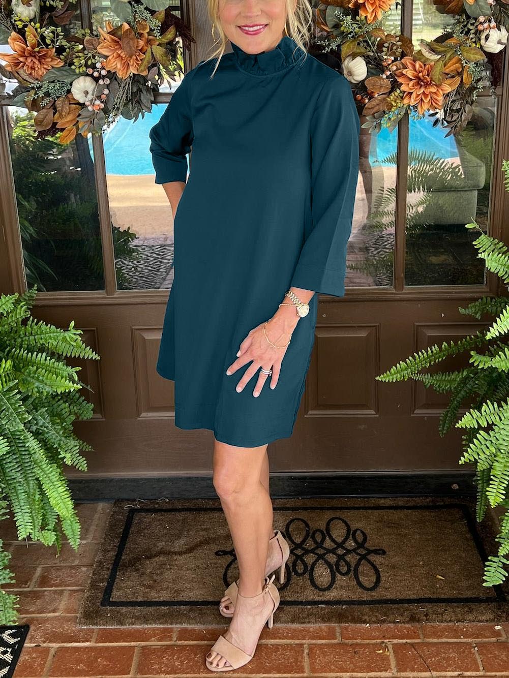 High Neck Bow Dress