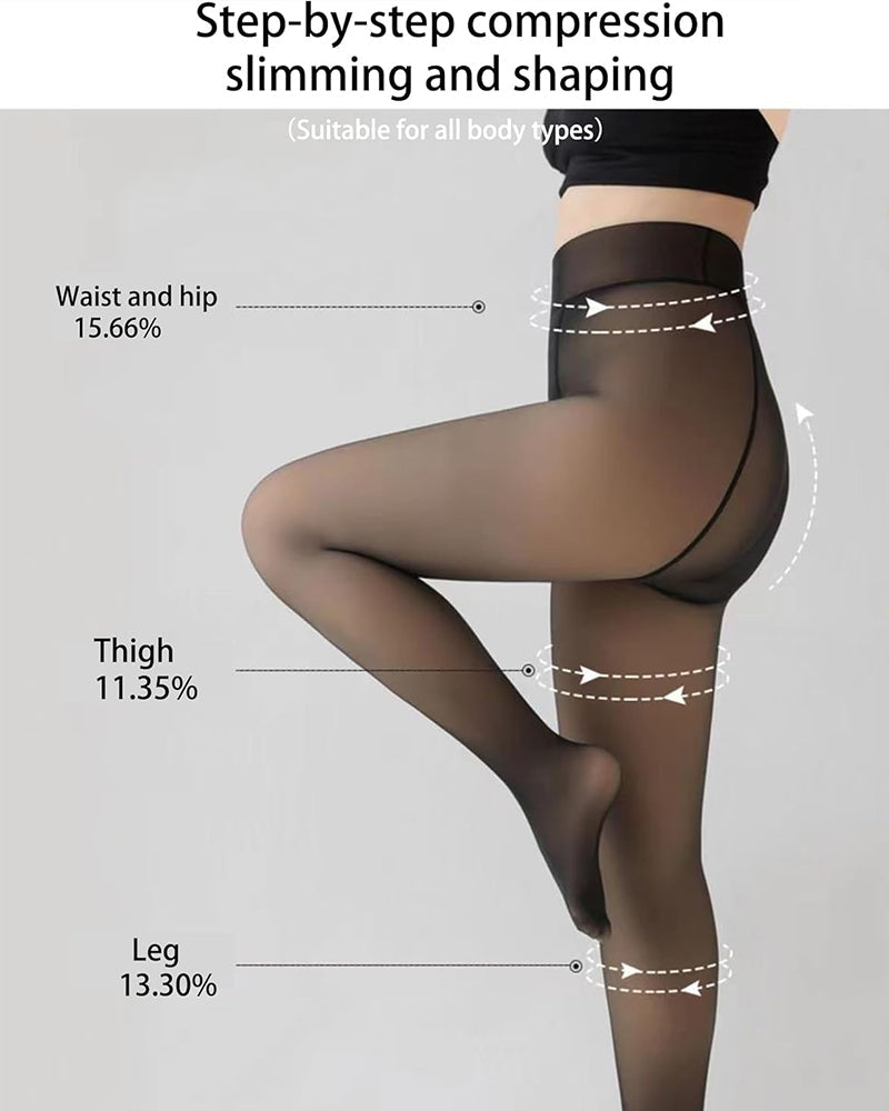 Women's Translucent Fleece Lined Tights