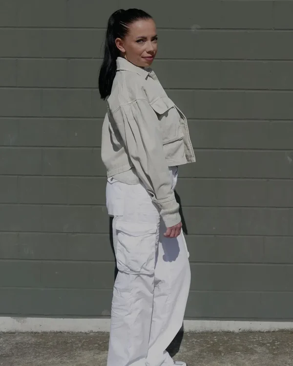 Adjustable Straight Fit Cargo Pants (Buy 2 Free Shipping)-Pink Laura