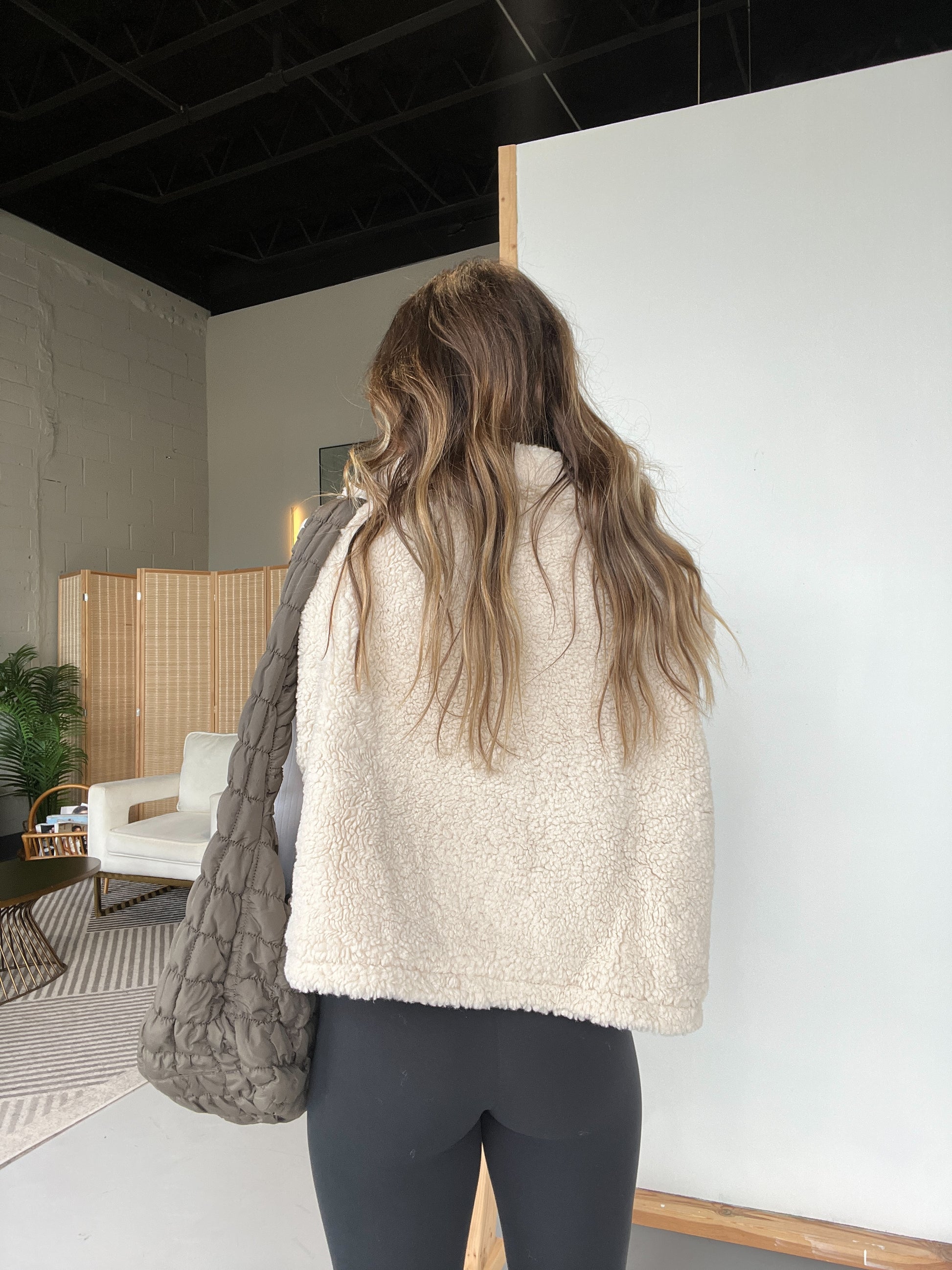 Women's Sherpa Half-Zip Vest