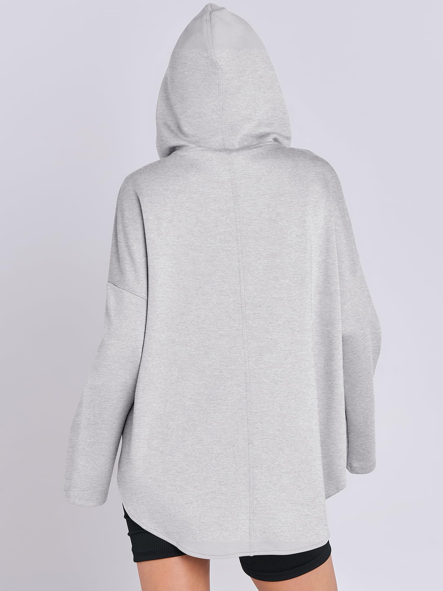 Women's Quarter Zip Oversized Tunic Pullover (Buy 2 Free Shipping)