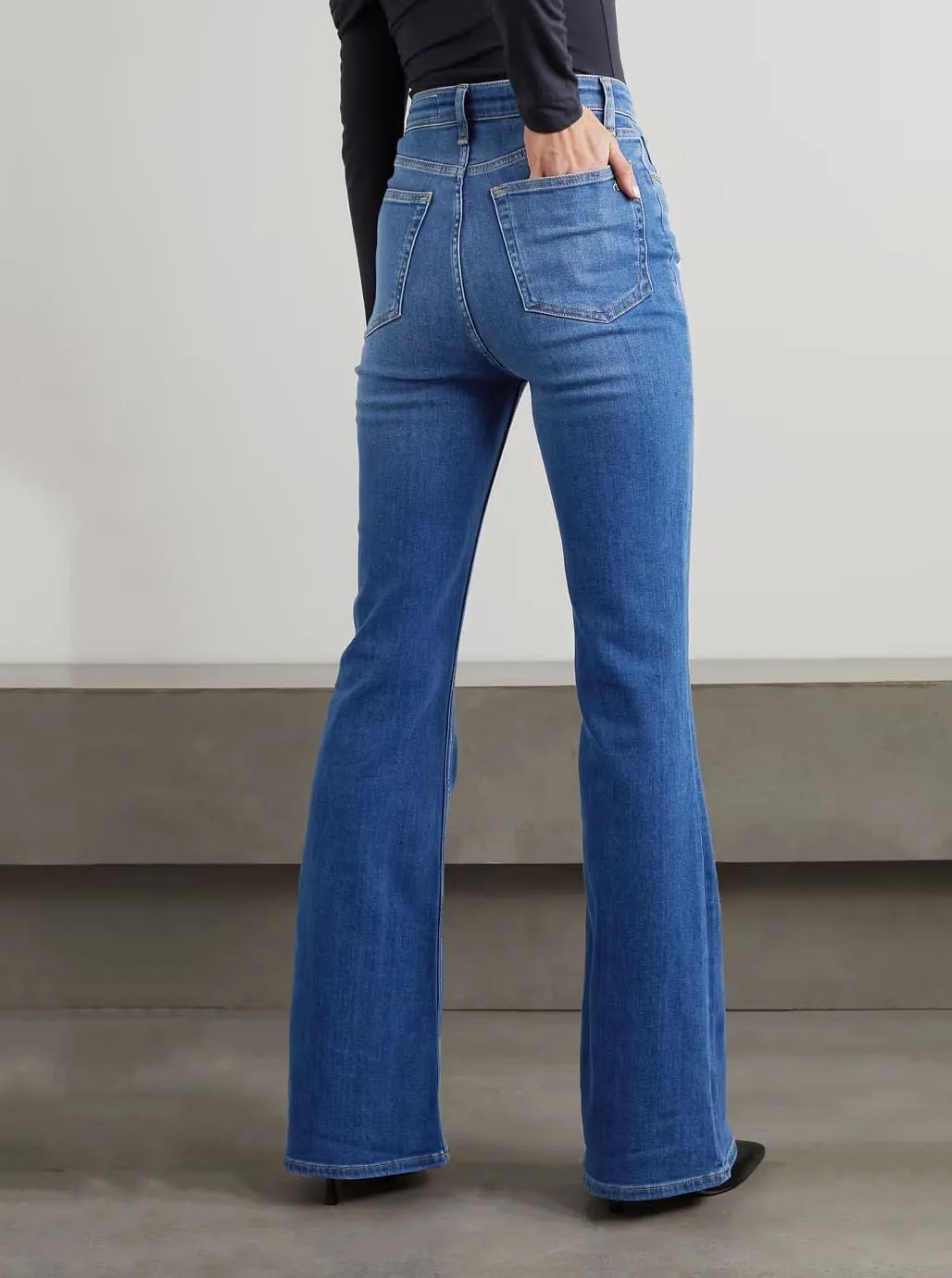 New Fitted Vintage Flared Jeans (Buy 2 Free Shipping)-Pink Laura