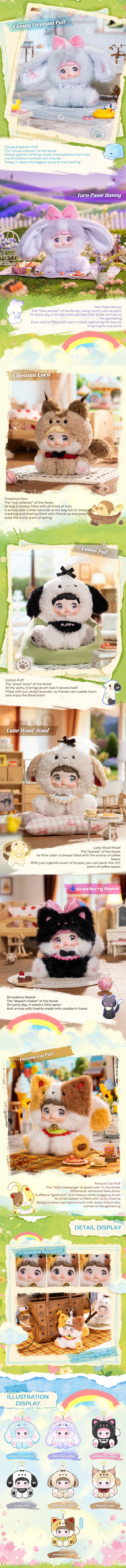 Nommi Sitting Zoo Series Plush Blind Box