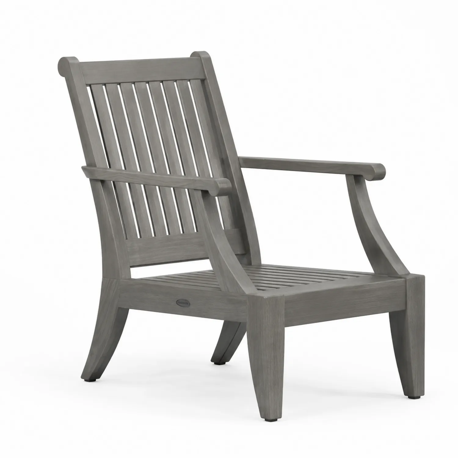 Sillón de jardín de madera de acacia gris