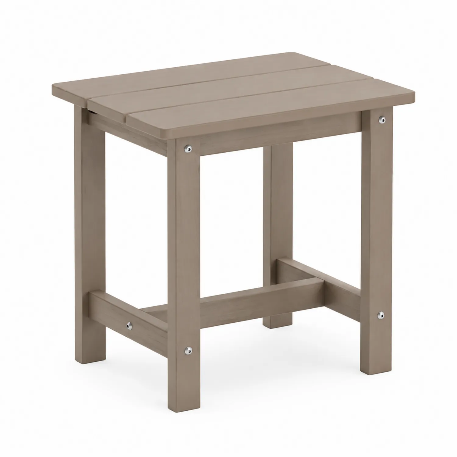 Mesa cuadrada de madera para exterior 45x45x50 cm