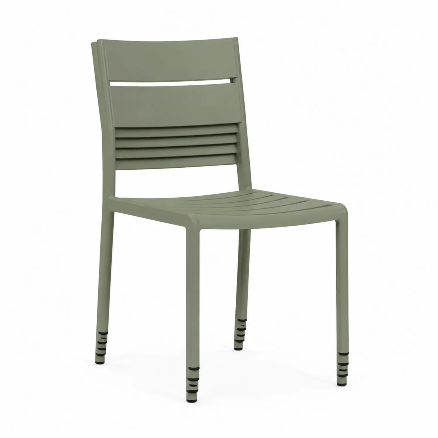 Silla de plástico Verde Grisáceo
