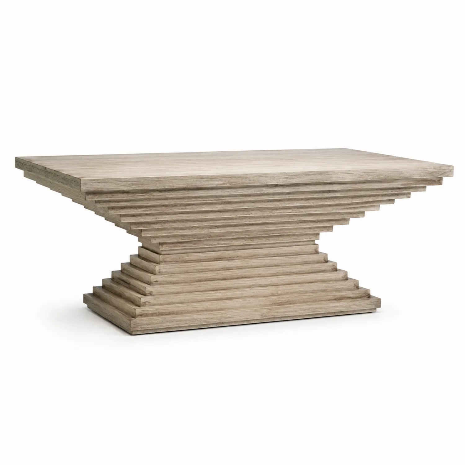 Mesa de centro rectangular de madera 120x60x45 cm