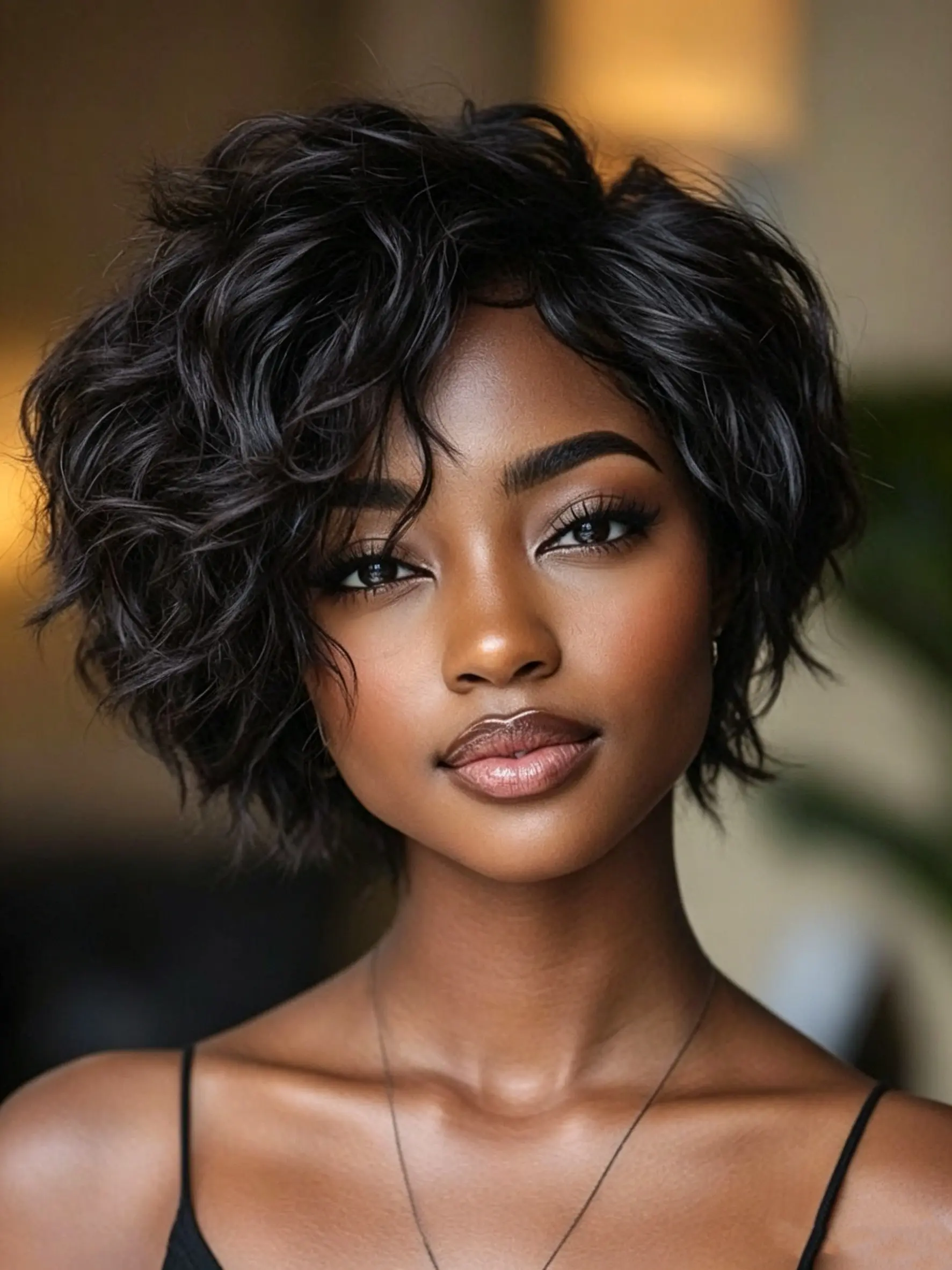 3 Seconds Wear Pixie Cut Wig Machine Made Short Curly Wig for Black Women