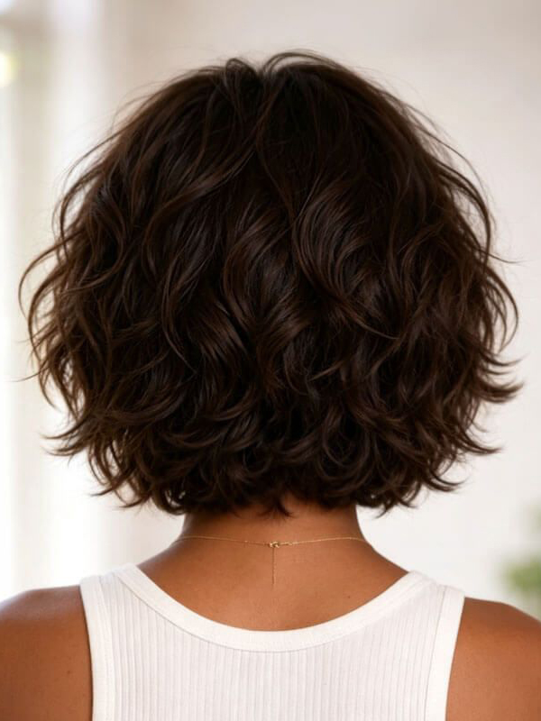 Wear Go Wigs Loose Wave Short Wig with Bangs Glueless Human Hair for Black Women