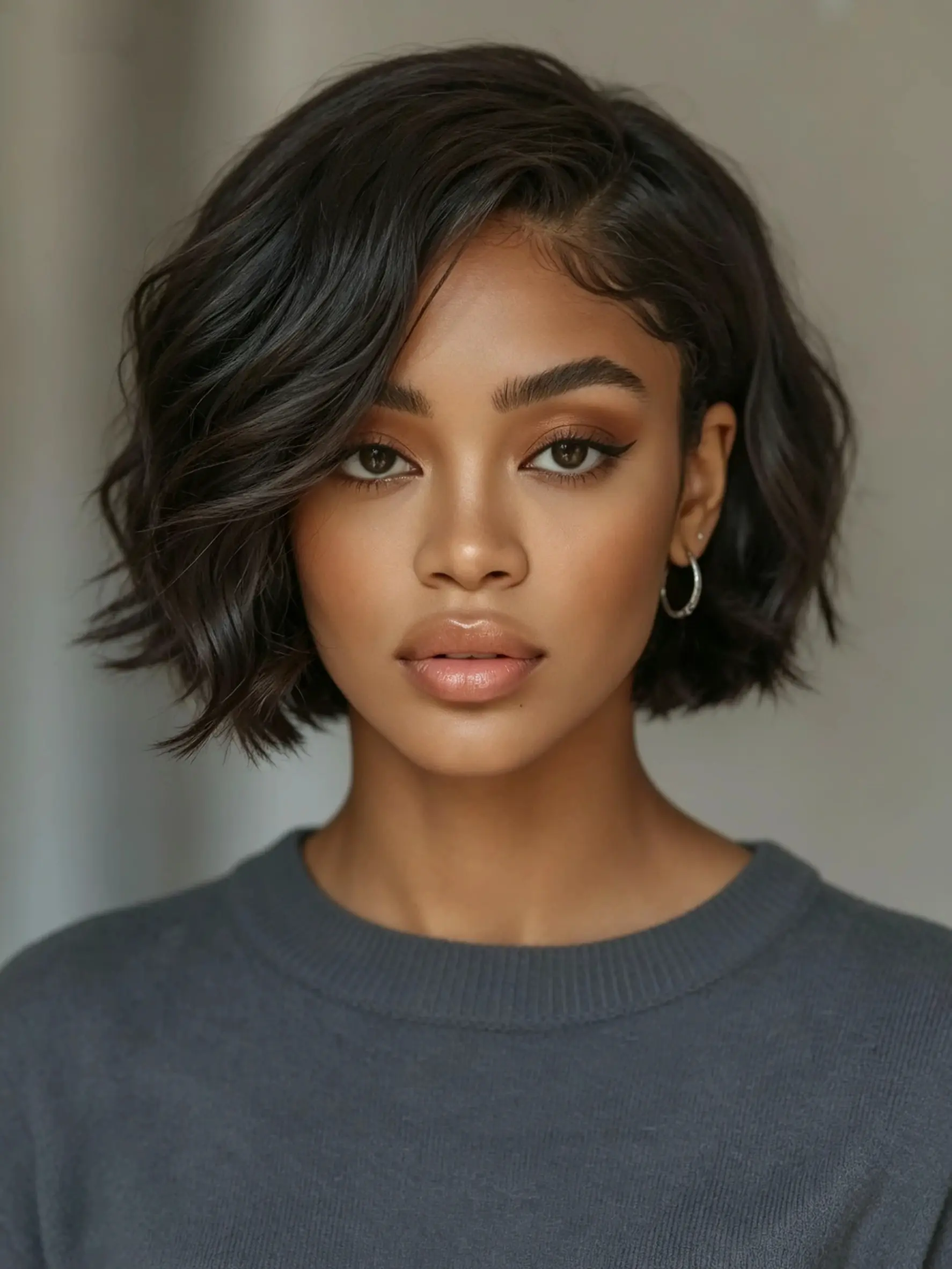 Glueless Brown Short Wig Wave Glueless Lace Wigs for Black Women