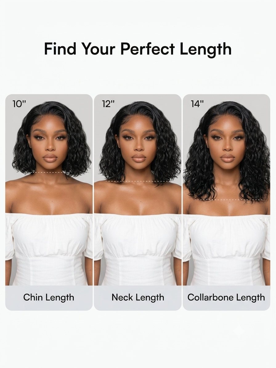 Glueless Lace Short Wig Natural Black Hair for Daily Wear