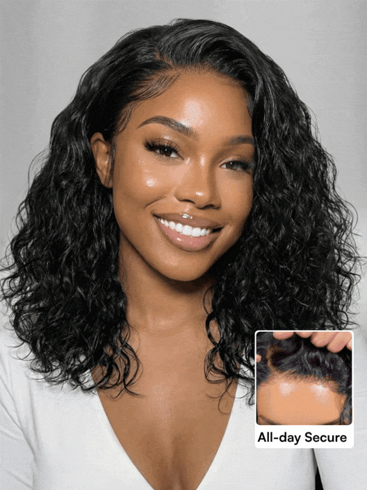Glueless Lace Short Wig Natural Black Hair for Daily Wear