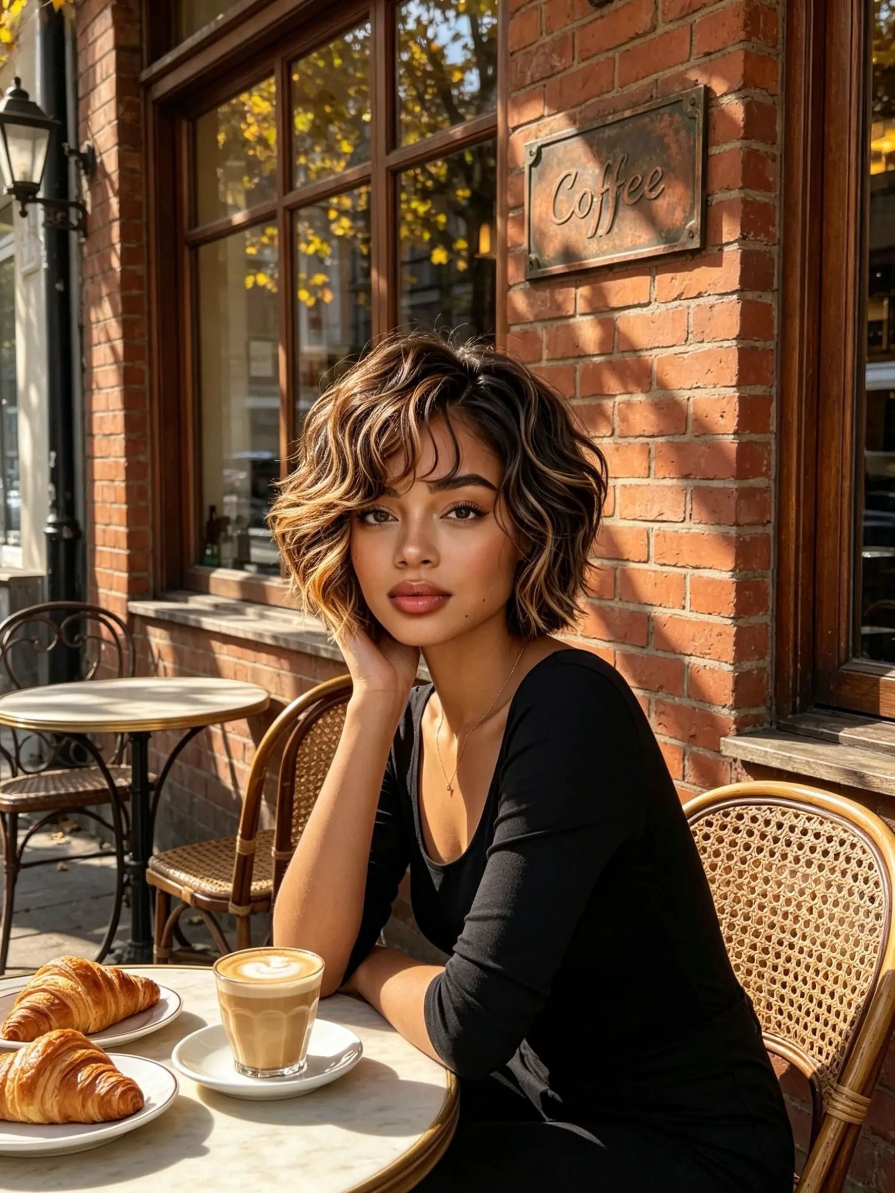 Glueless Lace Wigs Highlight Short Wave Real Human Hair Wigs for Black Women