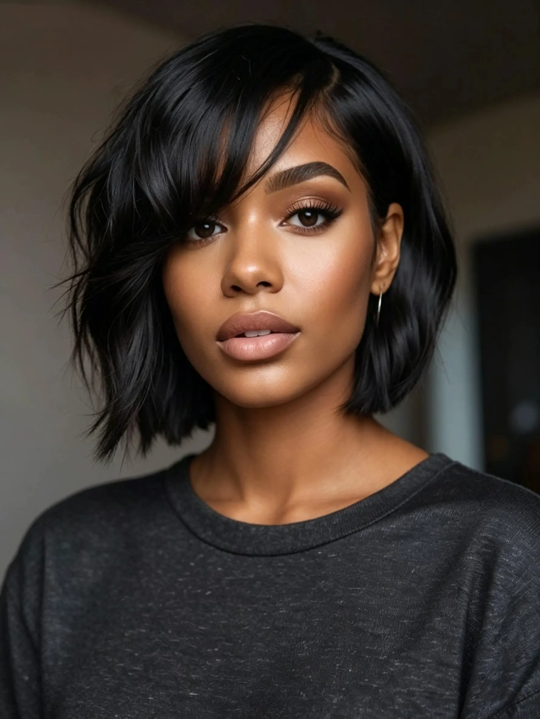 Glueless Lace Wigs Ready to Wear Black Short Wig Wave for Black Women