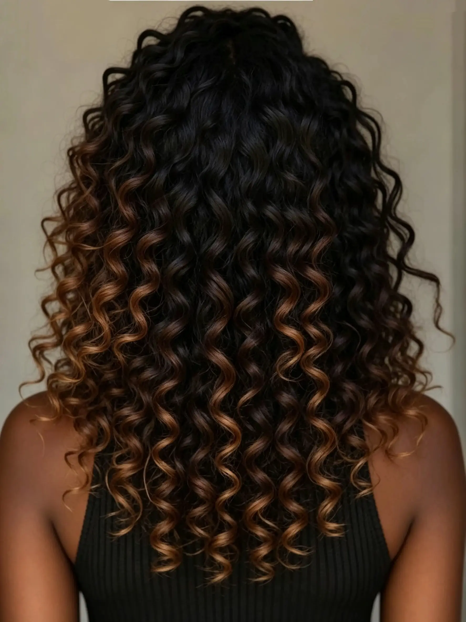 Glueless Ombre Bouncy Curly Wig Lace Front Human Hair Wigs