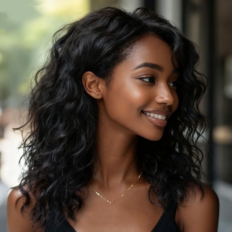 Glueless Pixie Cut Curly Wigs Drawstring Cap Human Hair