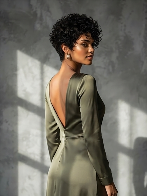 Glueless Short Curly Wig No Lace Human Hair for Black Women