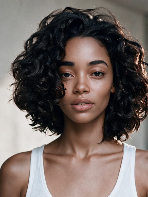 Glueless Short Curly Wigs Beginner Friendly Short Wig for Black Women