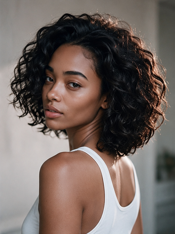 Glueless Short Curly Wigs Beginner Friendly Short Wig for Black Women