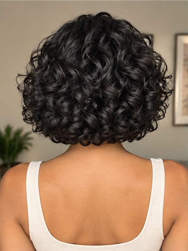 Glueless Short Curly Wigs Beginner Friendly Short Wig for Black Women