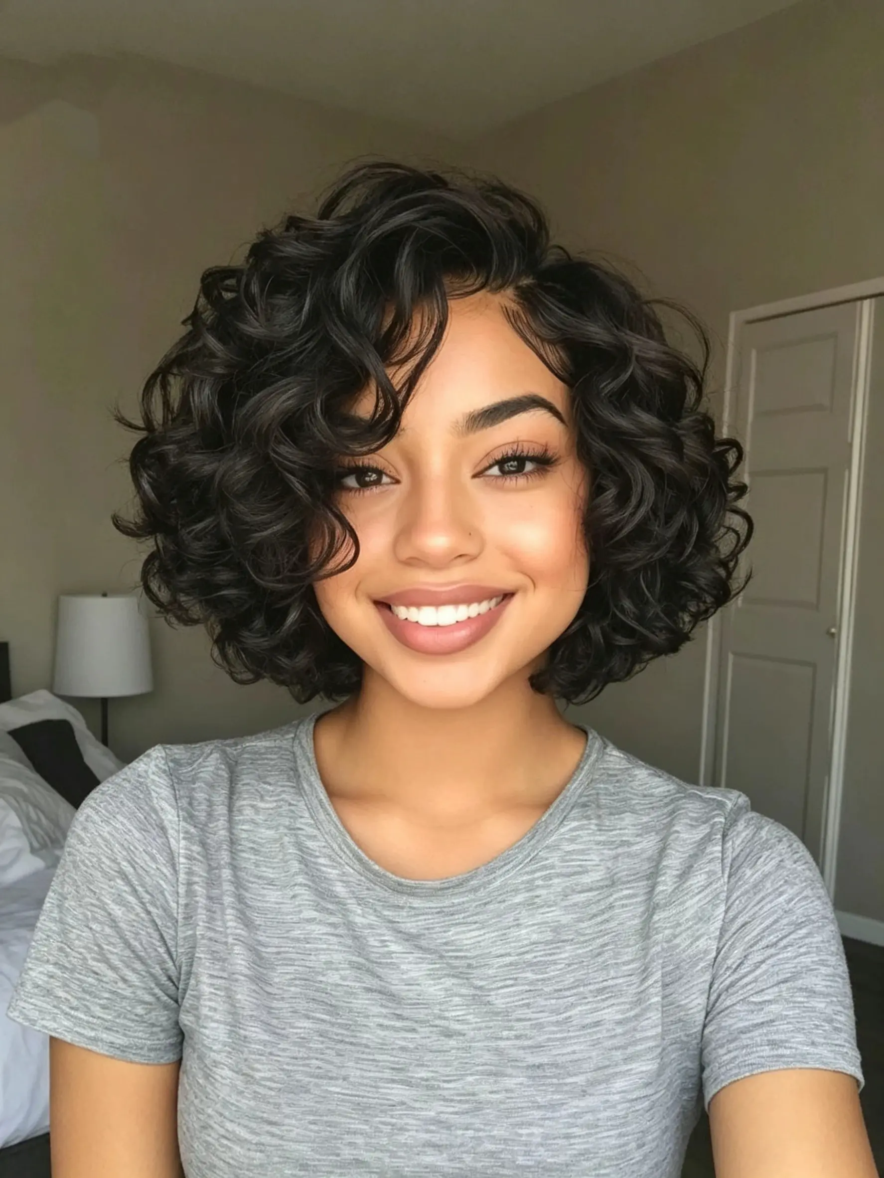 Glueless Short Curly Wigs Natural Look Beginner Friendly Short Wig for Black Women